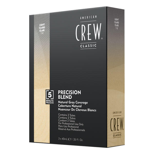 American Crew Presicion Blend Natural Gray Coverage Light, 3 x 40 ml