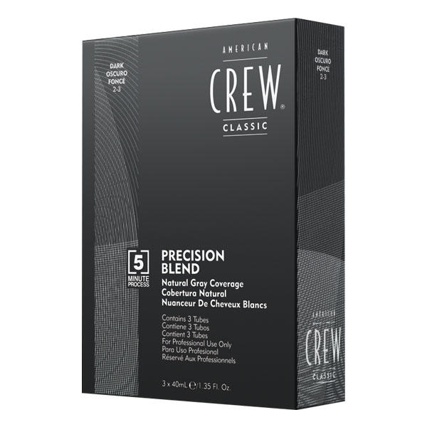 American Crew Presicion Blend Natural Gray Coverage Dark, 3 x 40 ml