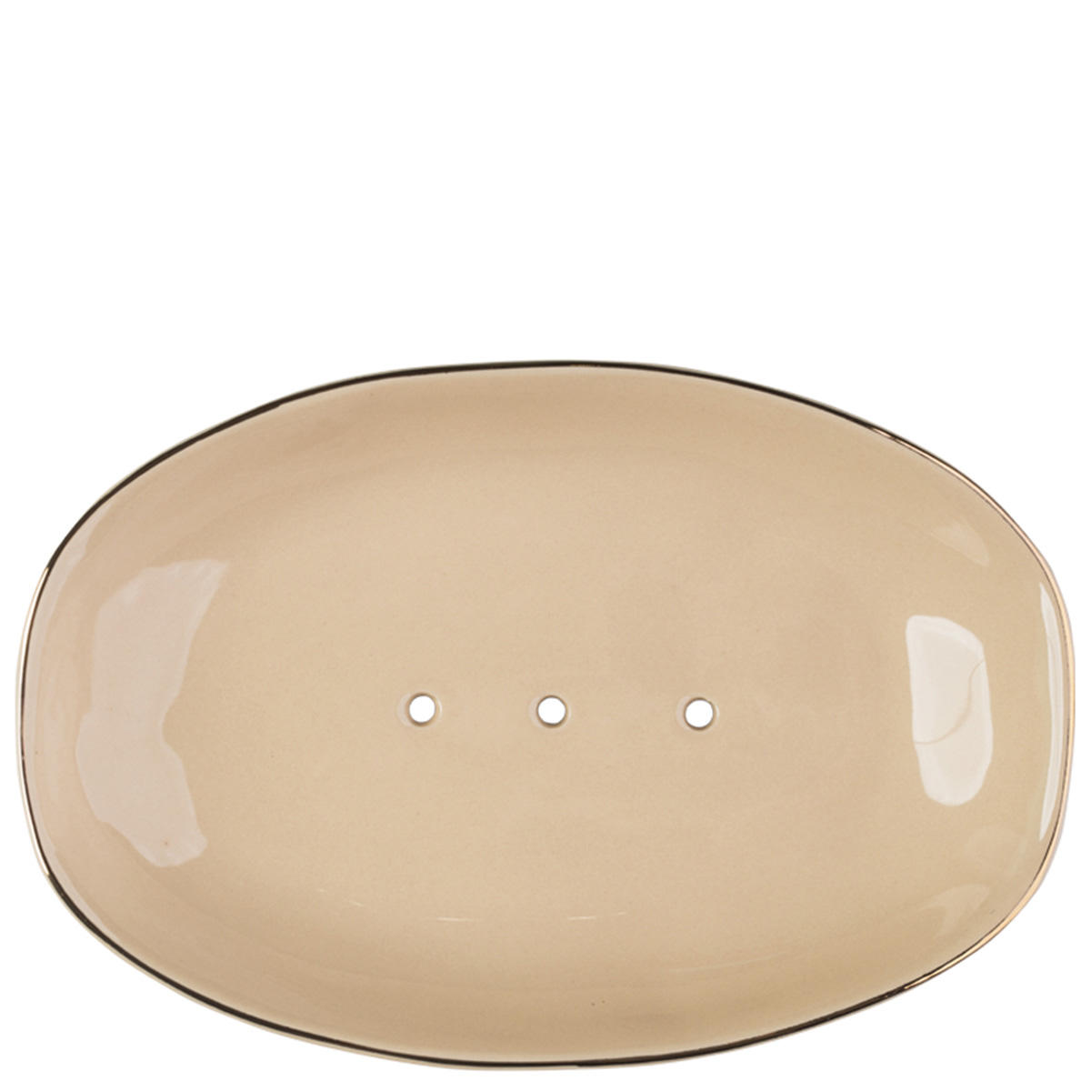 KLAR Zeepbakje, plat beige Beige 1 stuk
