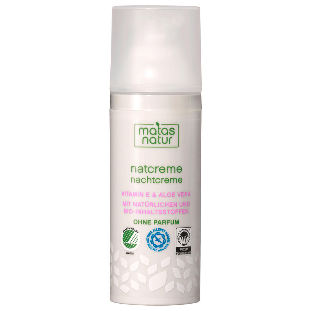MATAS Natur Nachtcreme mit Bio-Aloe Vera und Vitamin E 50 ml