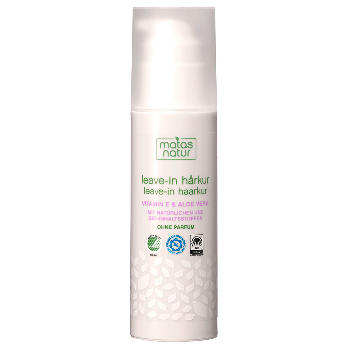 MATAS Natur Trattamento Leave-In per capelli con Aloe Vera Biologica e Vitamina E 150 ml
