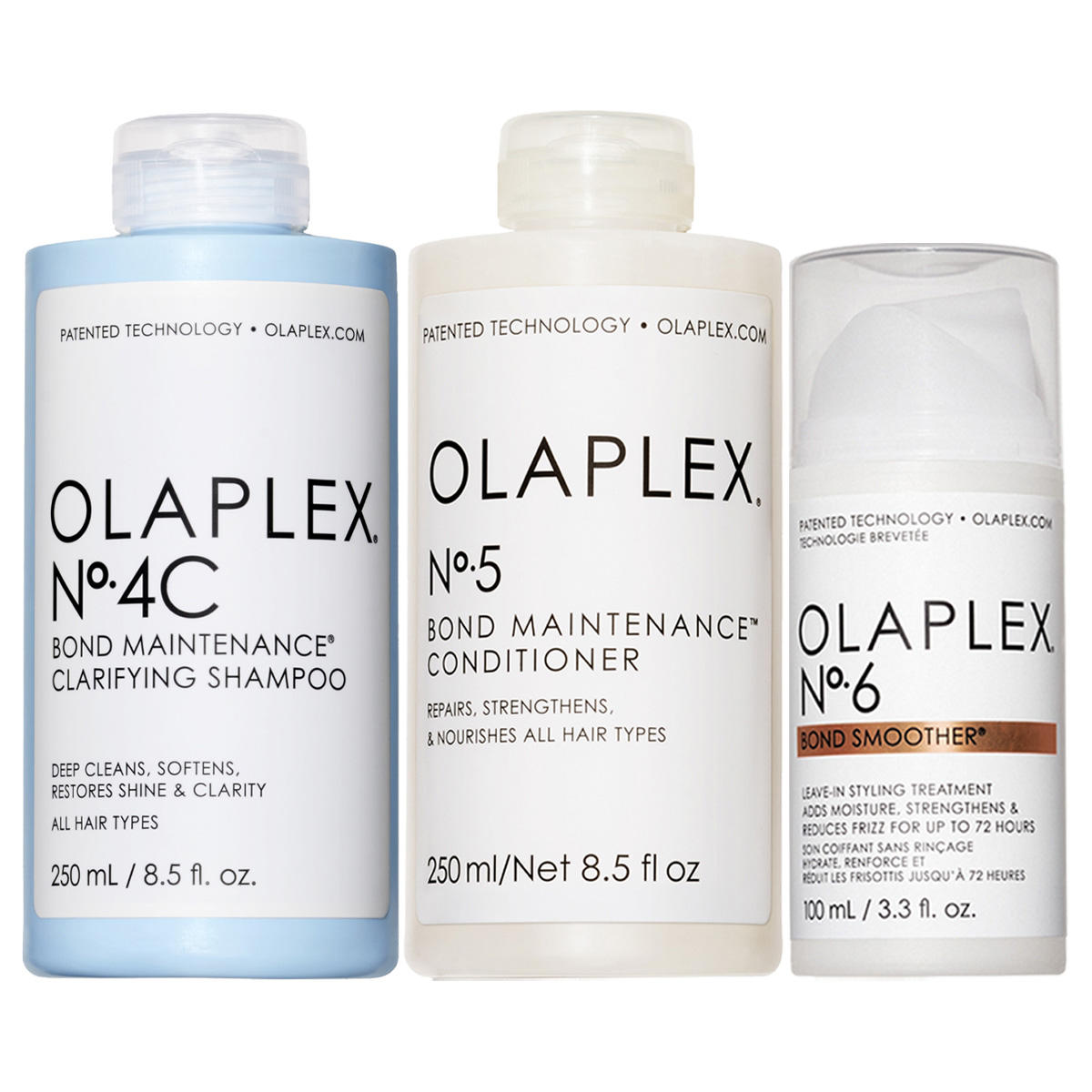 Olaplex Trio Repair Set No.4C Shampoo + No.5 Conditioner + No.6 Leave In