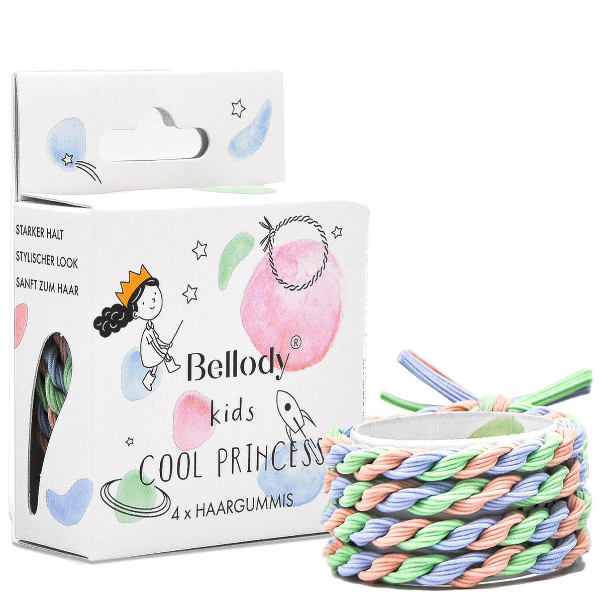 Bellody Kinderen Cool Princess haarbandjes 4 Stück