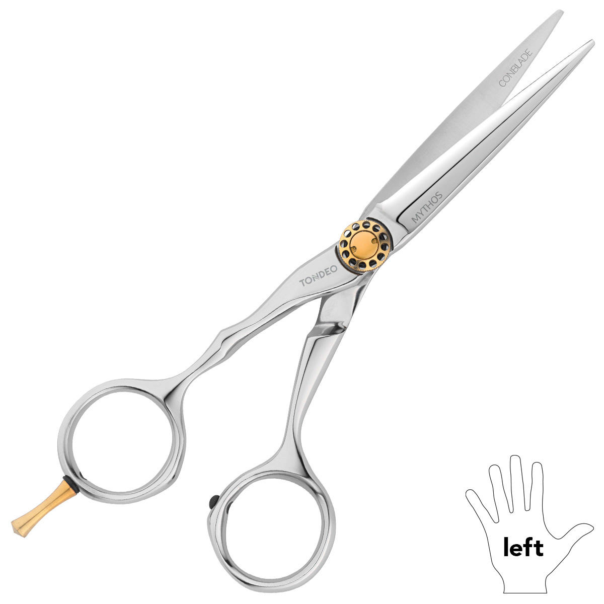 Tondeo Tijeras para el cabello Mythos Offset Conblade Izquierda