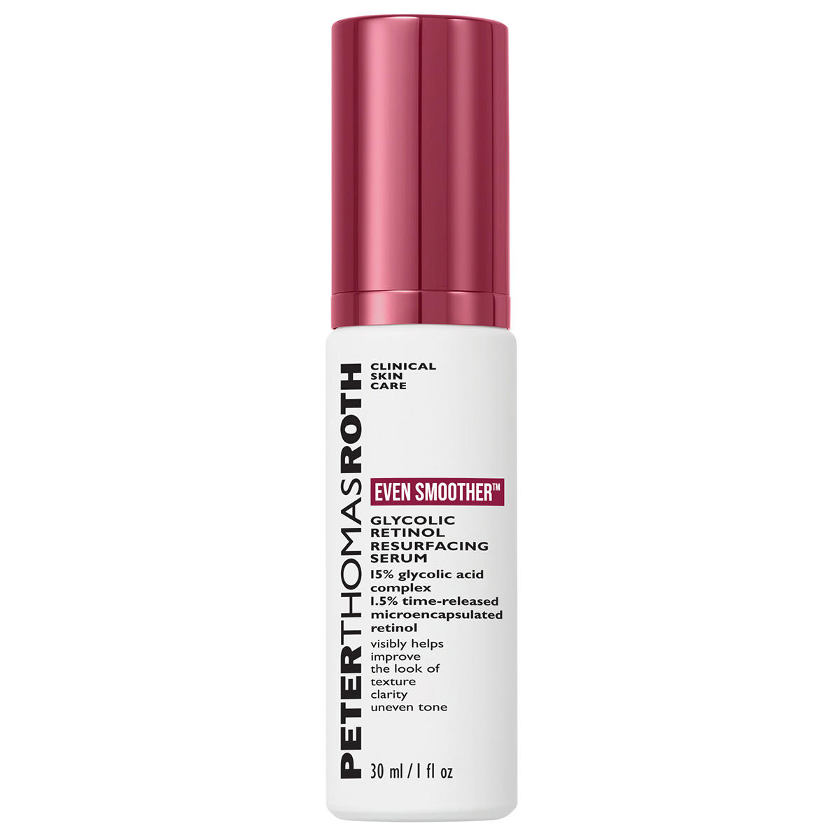 PETER THOMAS ROTH CLINICAL SKIN CARE EVEN SMOOTHER GLYCOLIC RETINOL RESURFACING SERUM 30 ml
