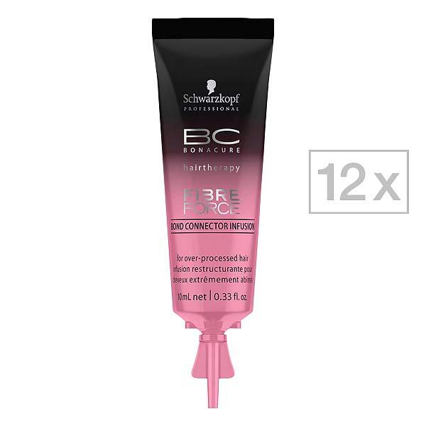 Schwarzkopf Professional BC Bonacure FIBRE FORCE Bond Connector Infusion Package with 12 x 10 ml