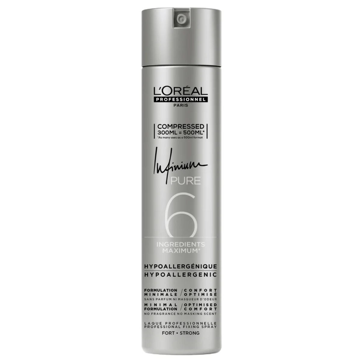 L'Oréal Professionnel Paris Infinium Pure Compressed Spray Strong, 300 ml