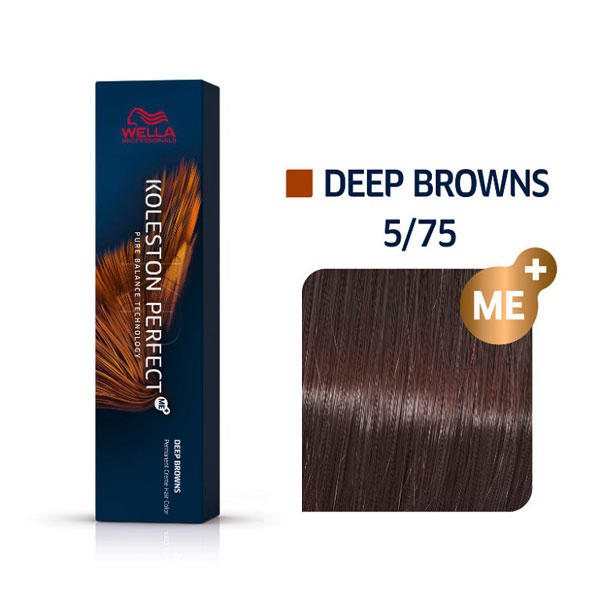 Wella Koleston Perfect Deep Browns 5/75 Marrón claro caoba, 60 ml