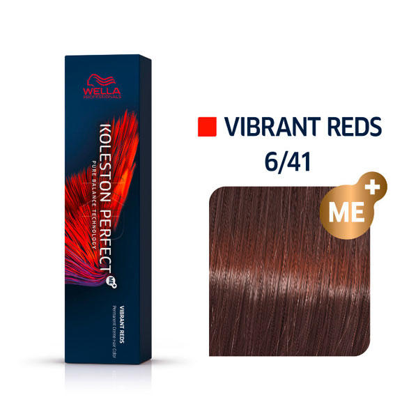 Wella Koleston Perfect Vibrant Reds 6/41 Rubio oscuro ceniza roja, 60 ml