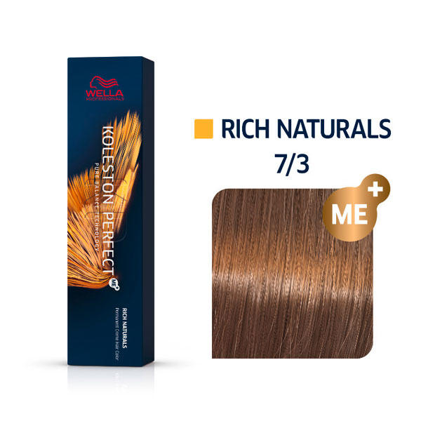 Wella Koleston Perfect Rich Naturals 7/3 Rubio Medio Dorado, 60 ml