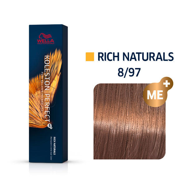 Wella Koleston Perfect Rich Naturals 8/97 Rubio claro Cendré Brown, 60 ml