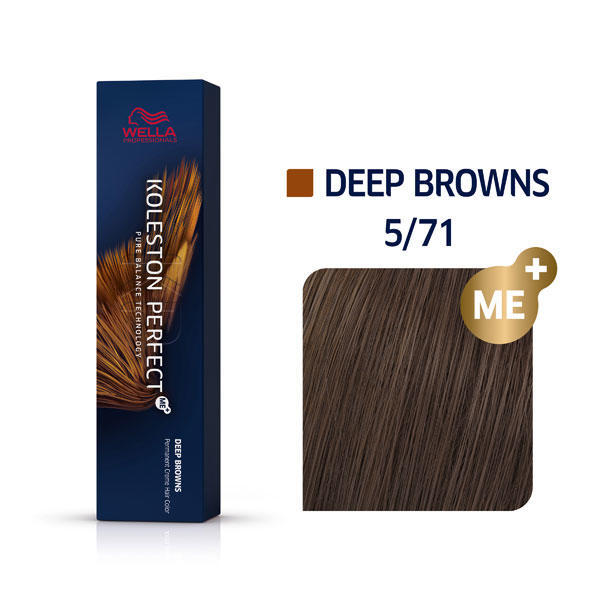 Wella Koleston Perfect Deep Browns 5/71 Ceniza marrón claro, 60 ml