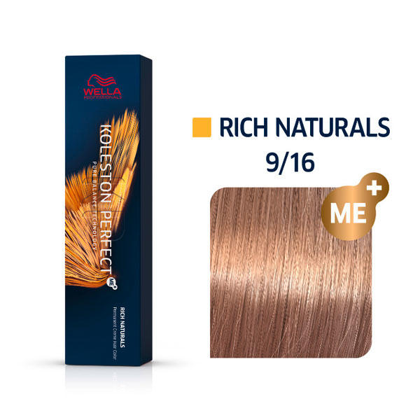 Wella Koleston Perfect Rich Naturals 9/16 Lichtblond Asch Violett, 60 ml
