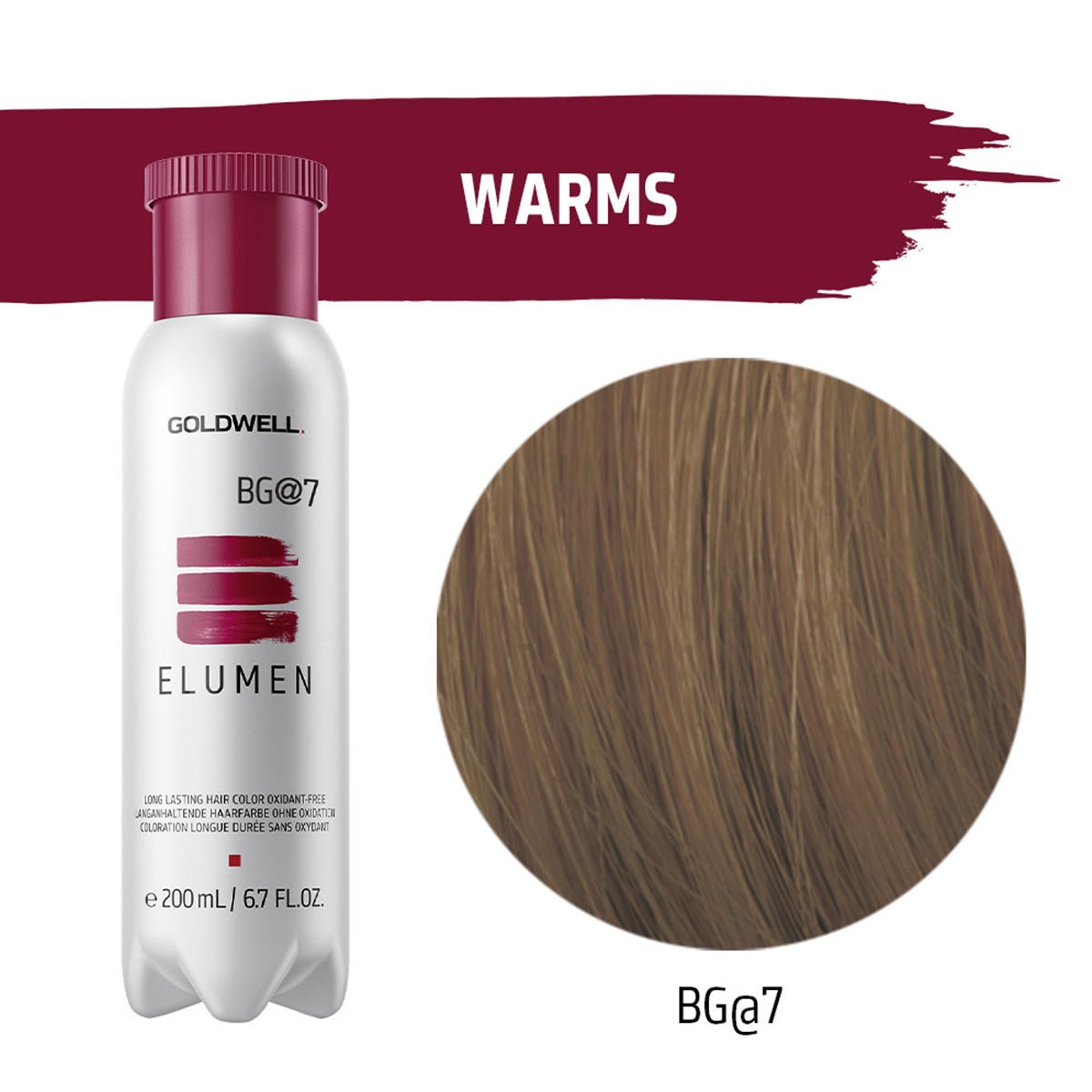 Goldwell Elumen Pure Hair Color Warms BG@7, 200 ml