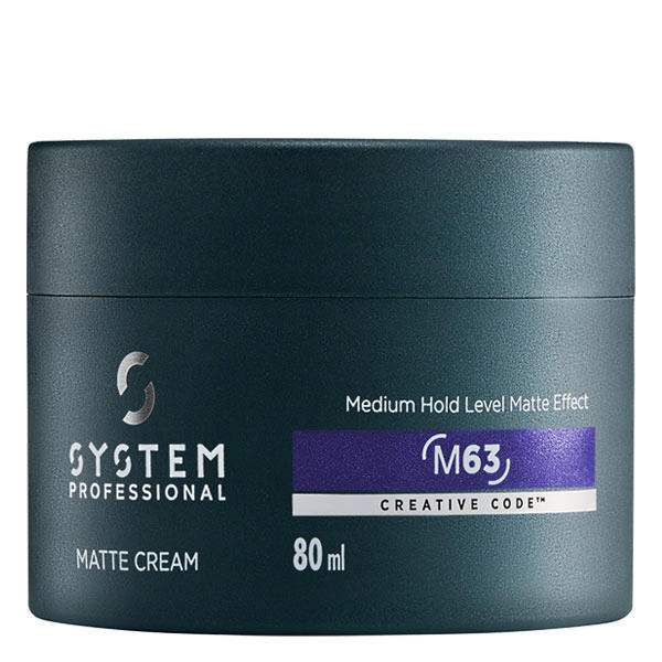 System Professional LipidCode MAN M63 Matte Cream mittlerer Halt 80 ml
