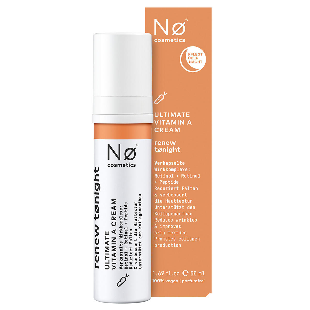 Nø Cosmetics renew tønight Ultimate Vitamin A Cream 50 ml