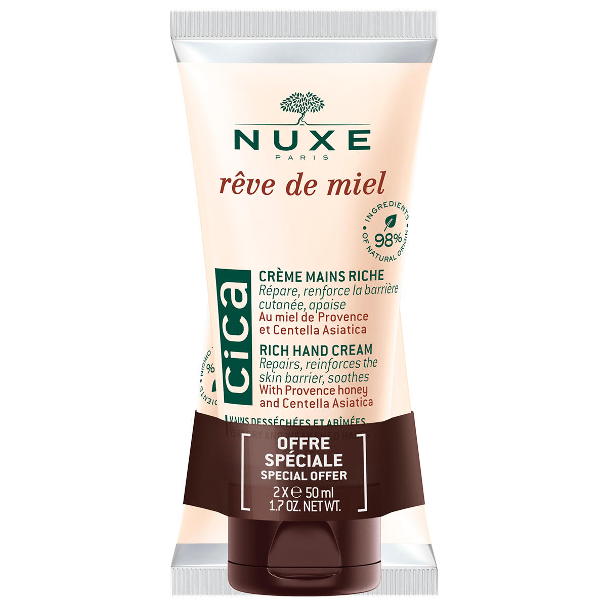 NUXE Duo CICA Crème Crème riche pour les mains 2 x 50 ml