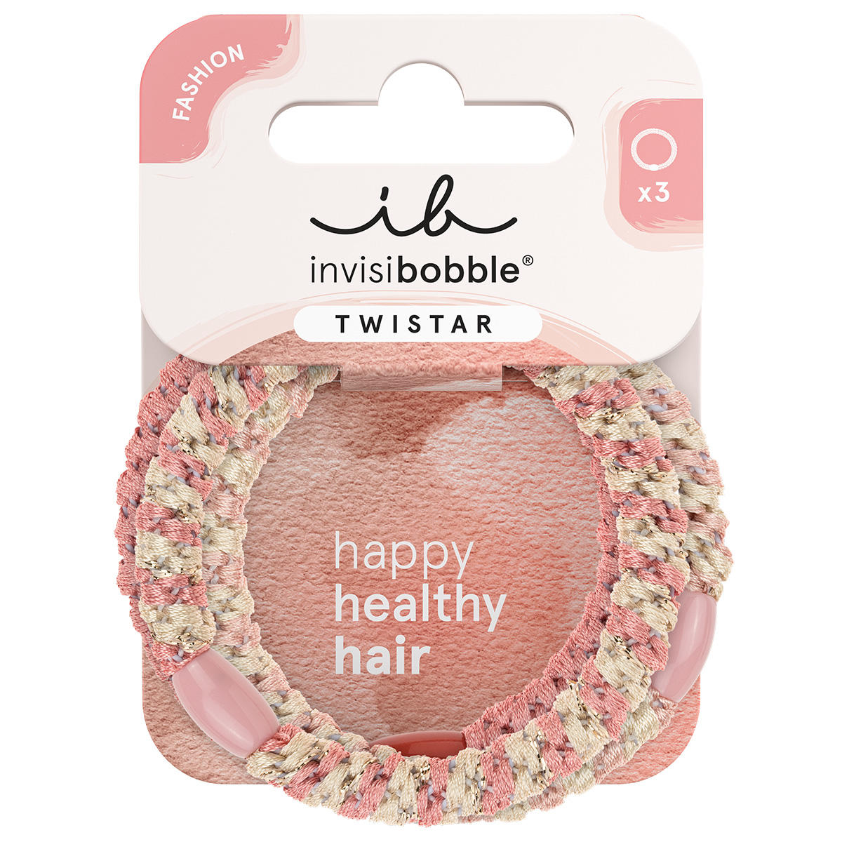 invisibobble TWISTAR Blush Braids 3 Stück