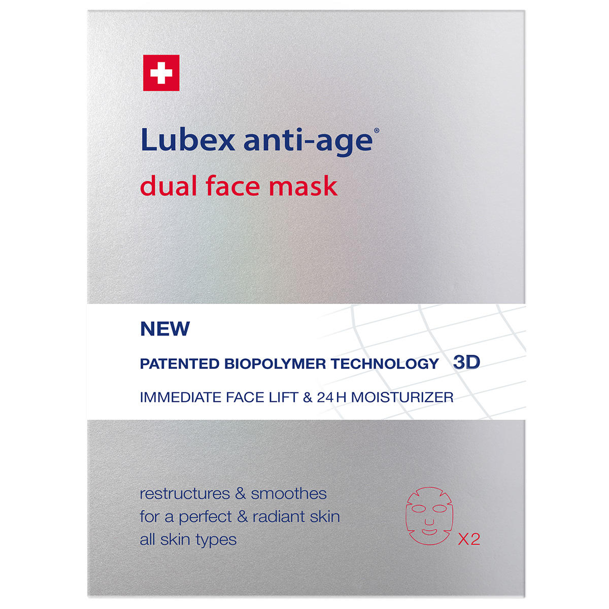 Lubex anti-age Dual Face Mask 2 Stück pro Packung