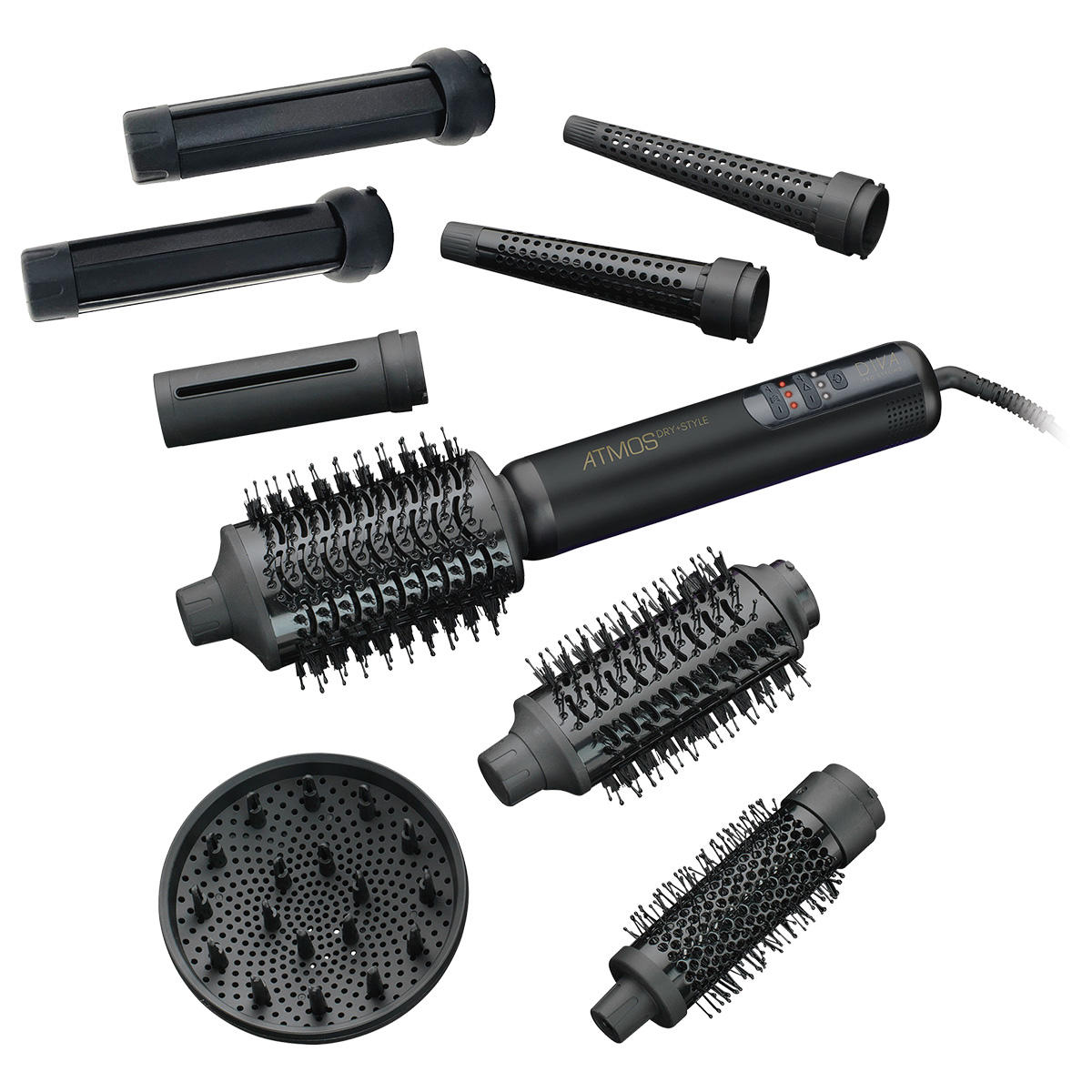 Diva Atmos Dry + Style hairdryer brush