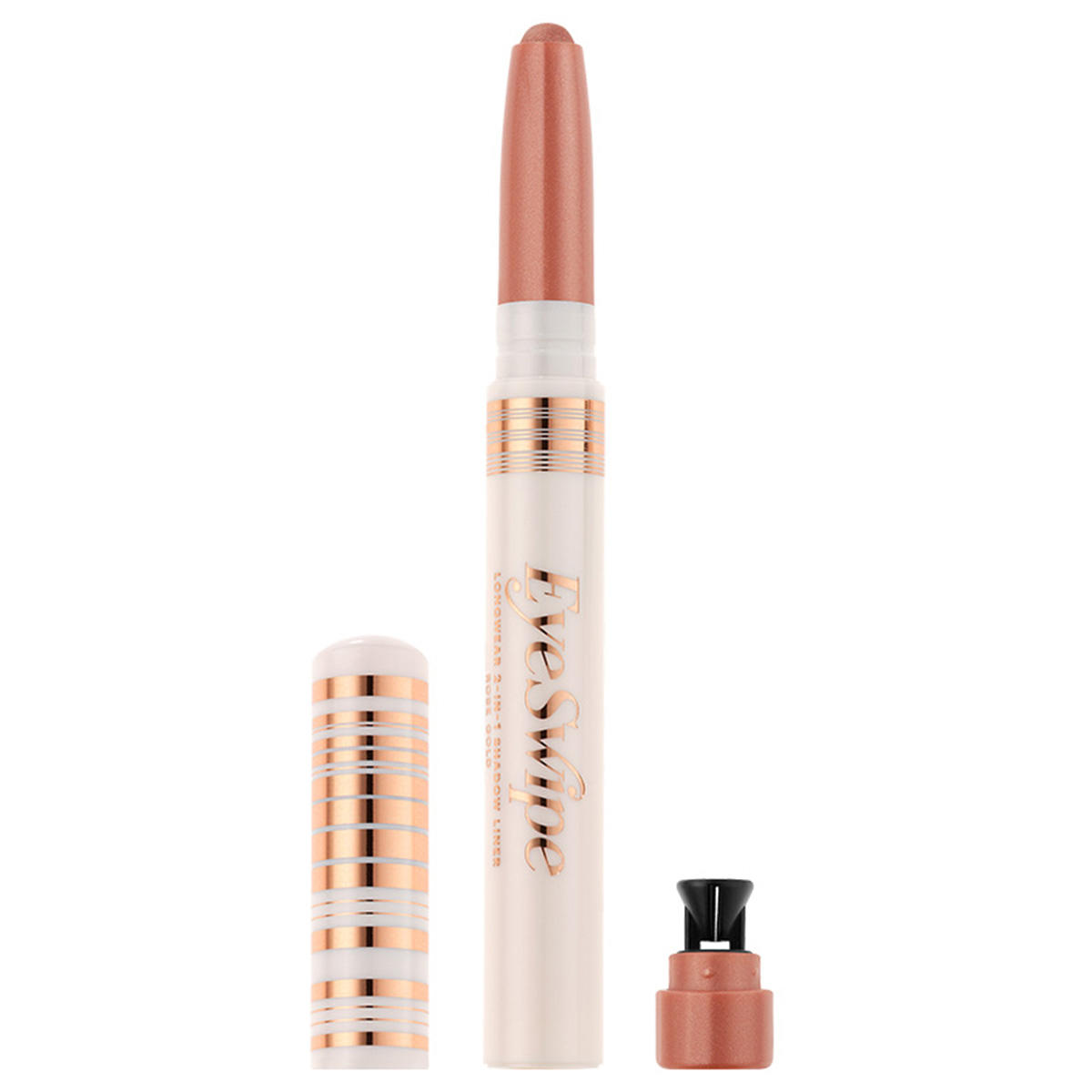 ZOEVA Eye Swipe 2-in-1 Shadow Liner Schimmerndes Rosé-Gold 1,4 g
