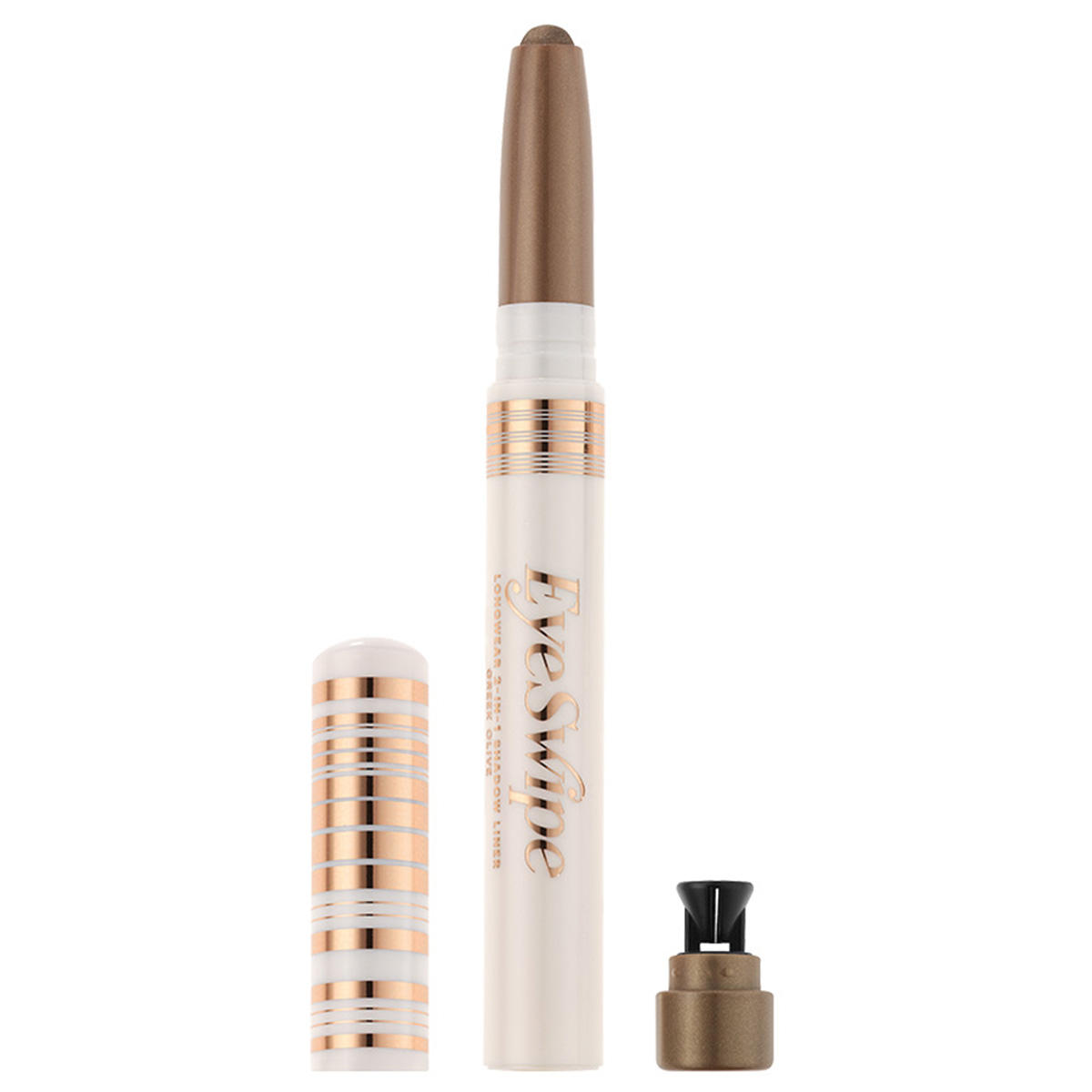 ZOEVA Eye Swipe 2-in-1 Shadow Liner Schimmerndes Oliv-Grün 1,4 g