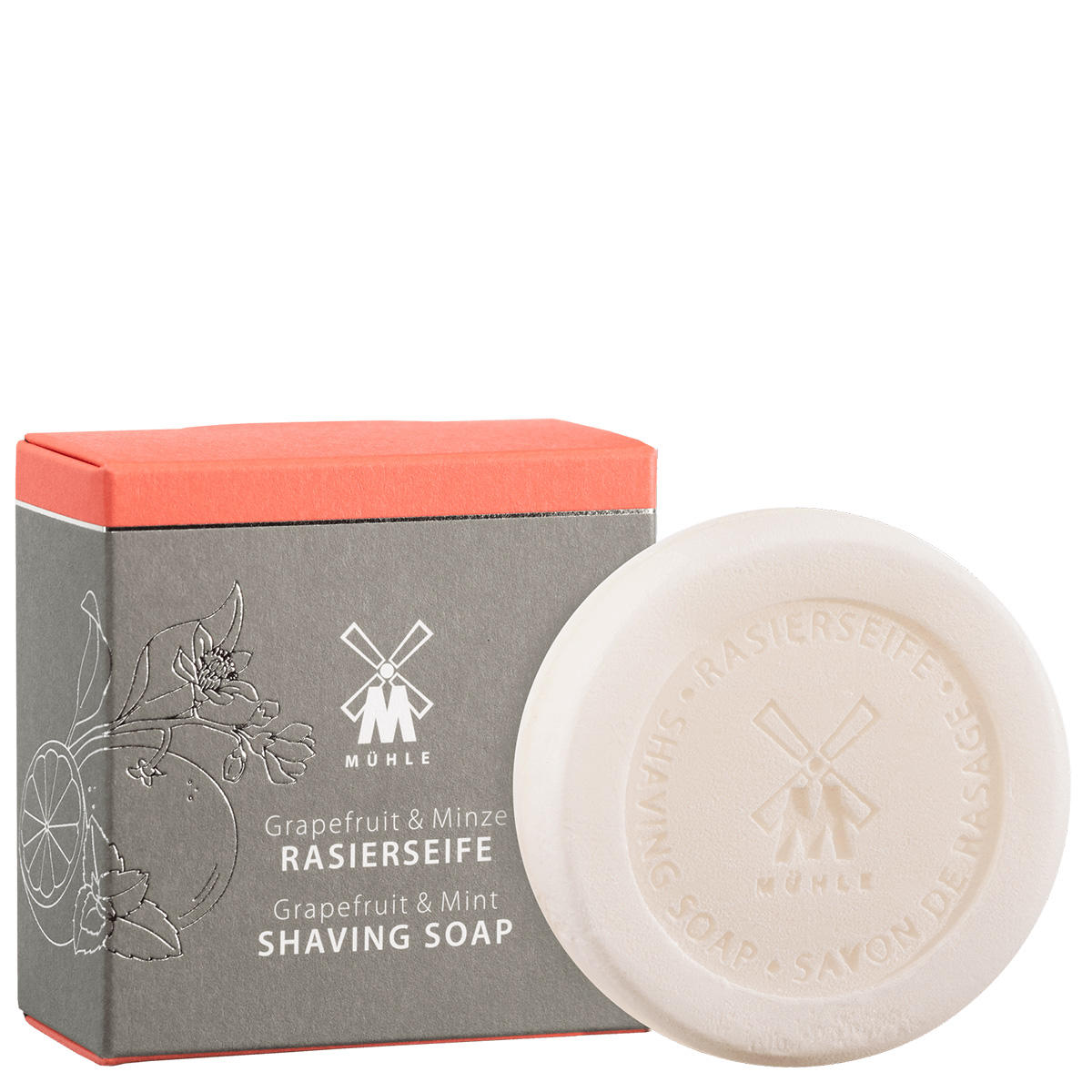 MÜHLE Savon à raser Pamplemousse & Menthe, 65 g