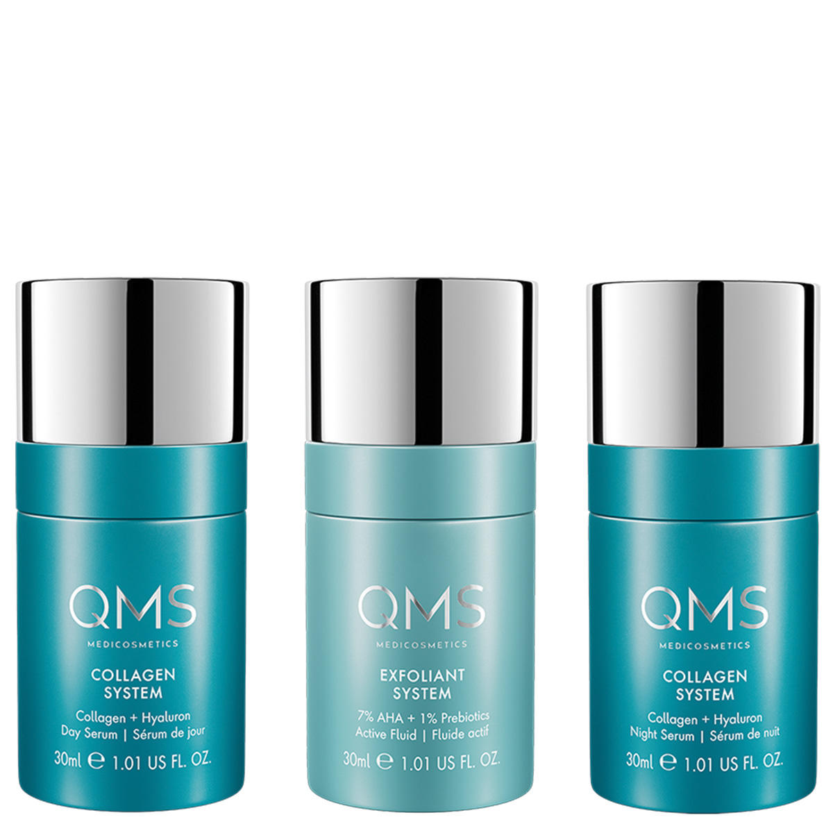 QMS Collagen + Exfoliant Set Strong 3 x 30 ml
