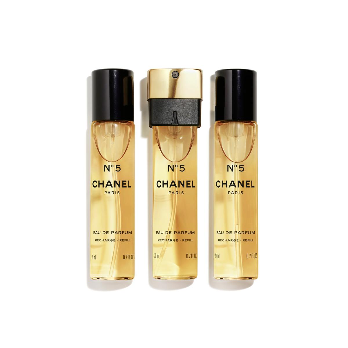 CHANEL N°5 EAU DE PARFUM TWIST AND SPRAY REFILL, 3 x 20 ml