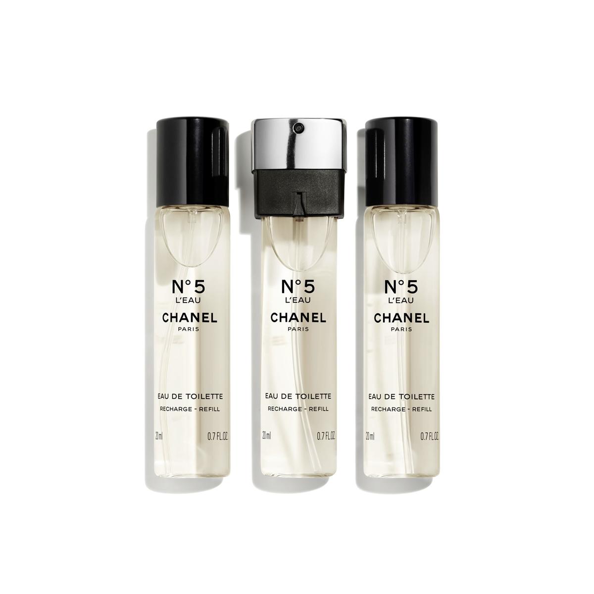 CHANEL N°5 L'EAU EAU DE TOILETTE TWIST AND SPRAY REFILL, 3 x 20 ml