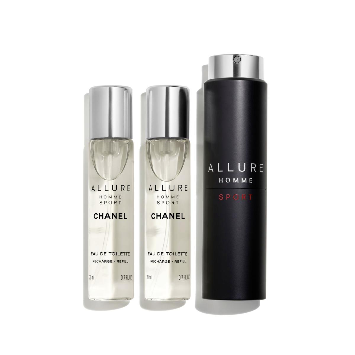 CHANEL ALLURE HOMME SPORT EAU DE TOILETTE NACHFÜLLBARES TWIST AND SPRAY 3 x 20 ml