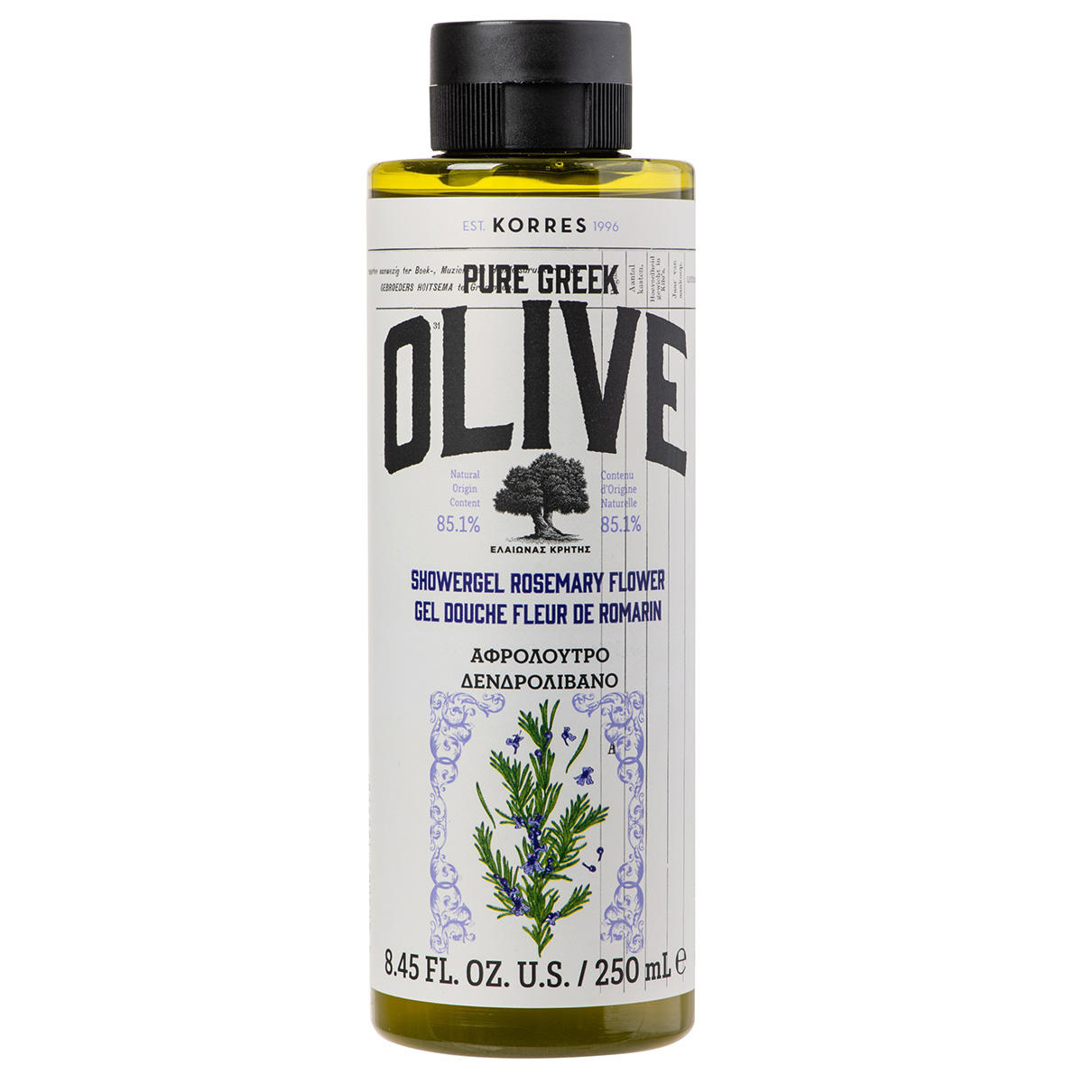 KORRES Olive Showergel Rosemary Flower 250 ml