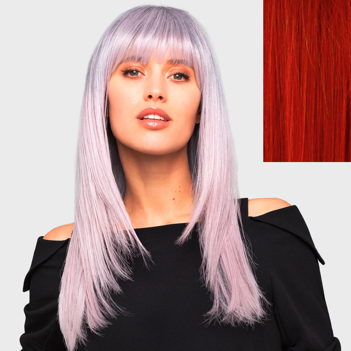 Gisela Mayer Synthetisch Haar Pruik Energy Club Vuurrood