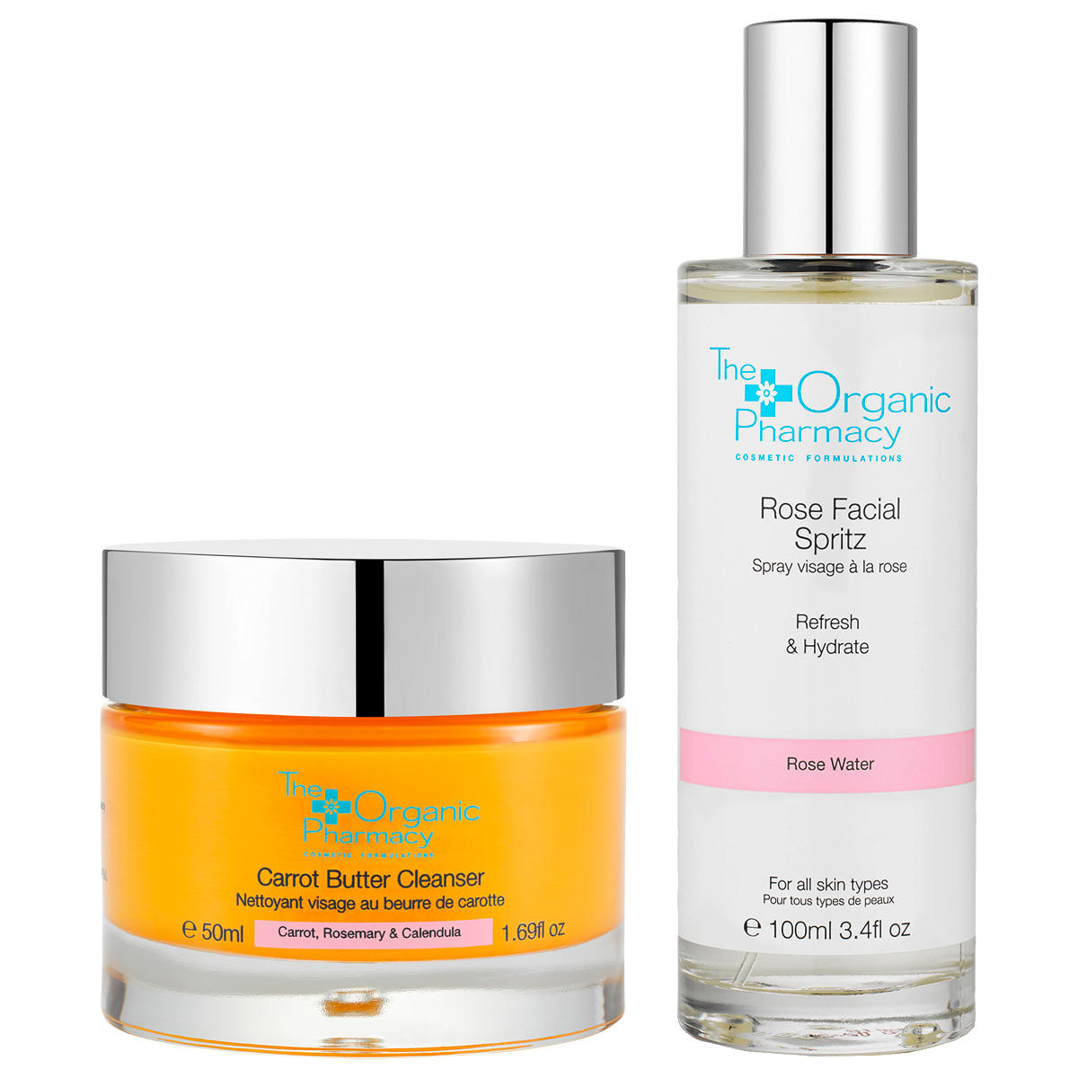 The Organic Pharmacy Dry skin cleansing duo
