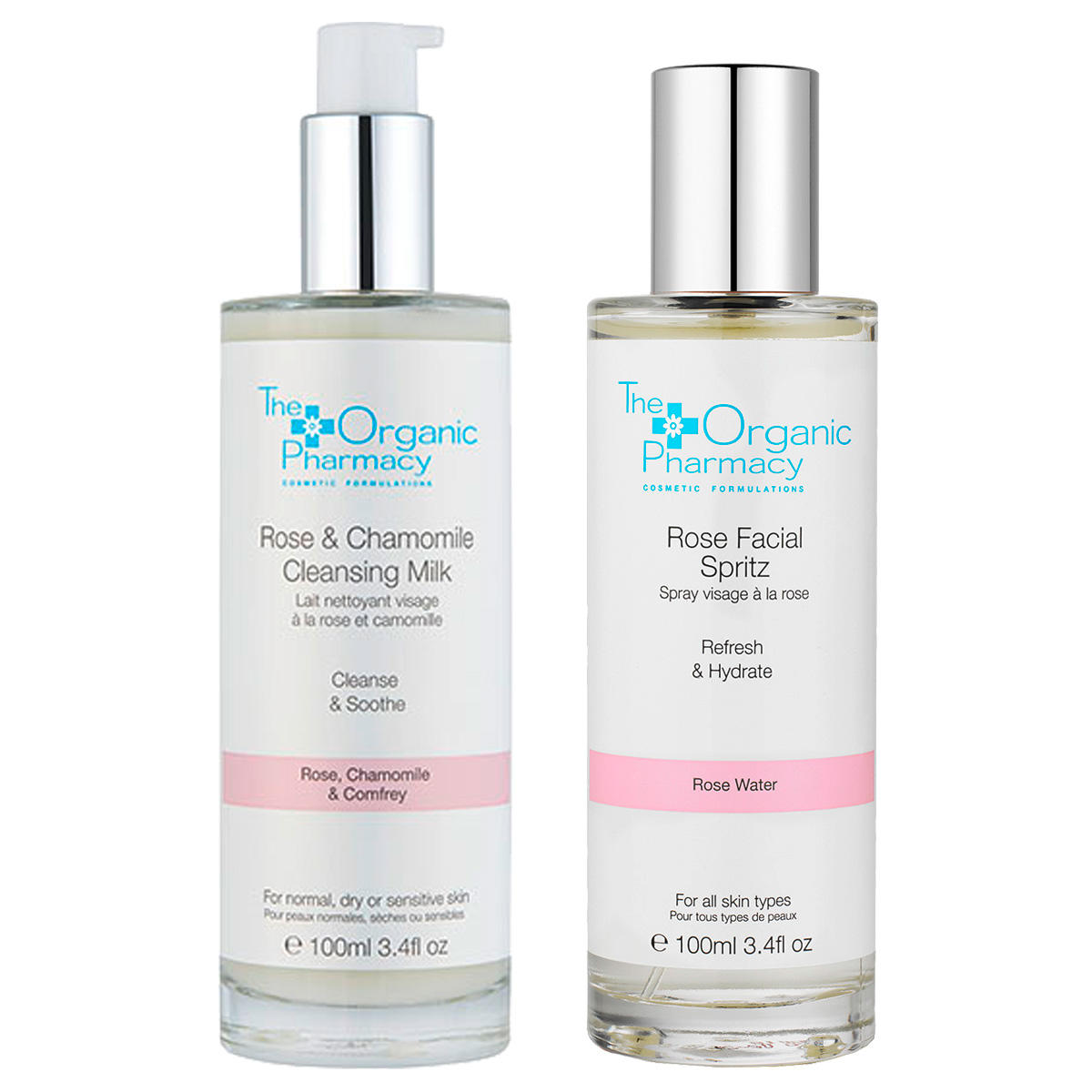 The Organic Pharmacy Duo de nettoyants pour peaux sensibles