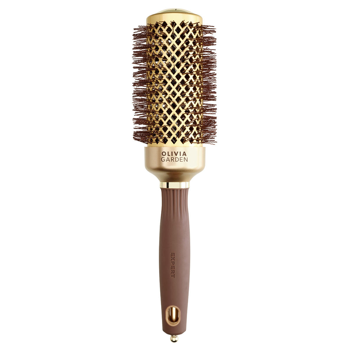 Olivia Garden Expert Blowout Shine Crimped Bristles goud & bruin Ø 45 mm