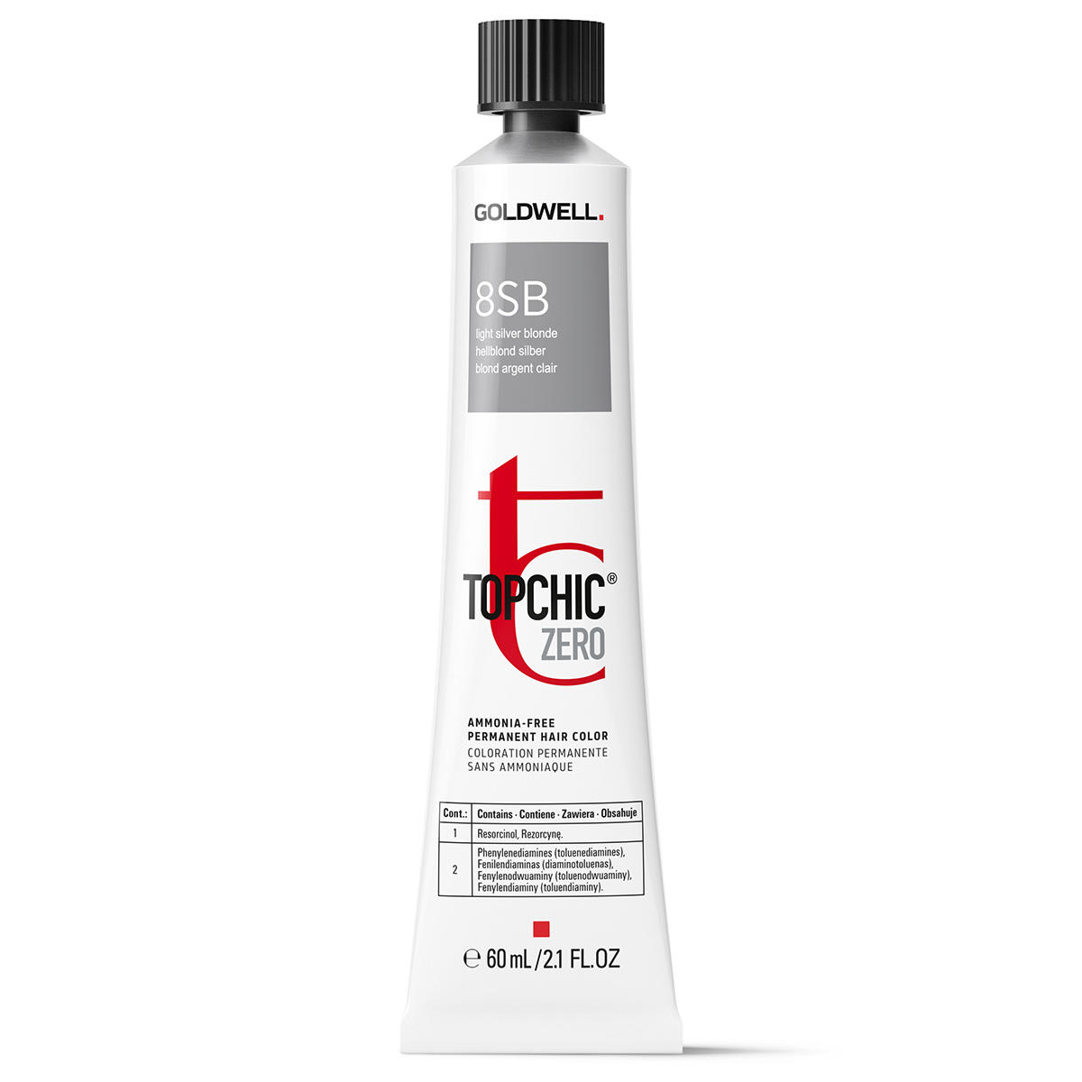 Goldwell Topchic Zero Hair Color 8SB hell silberblond 60 ml