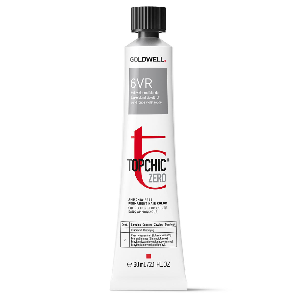 Goldwell Topchic Zero Hair Color 6VR dunkel violett rotblond 60 ml
