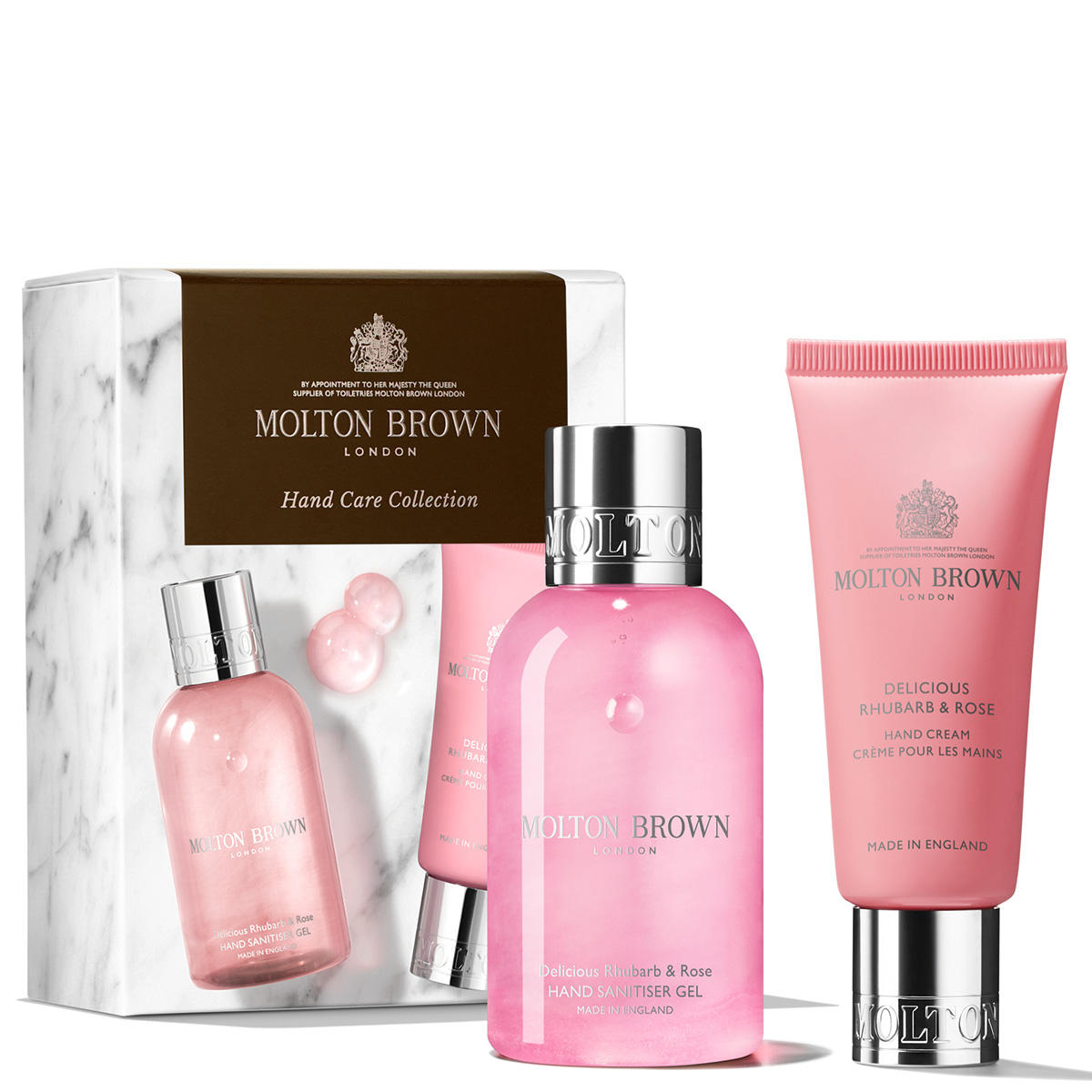 MOLTON BROWN Delicious Rhubarb & Rose Hand Care Travel Set