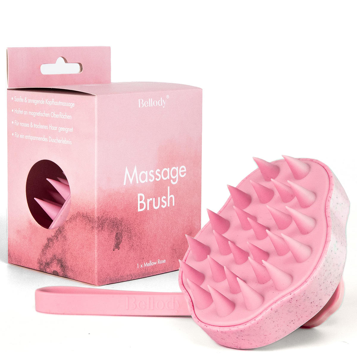 Bellody Scalp massage brush Mellow Rose
