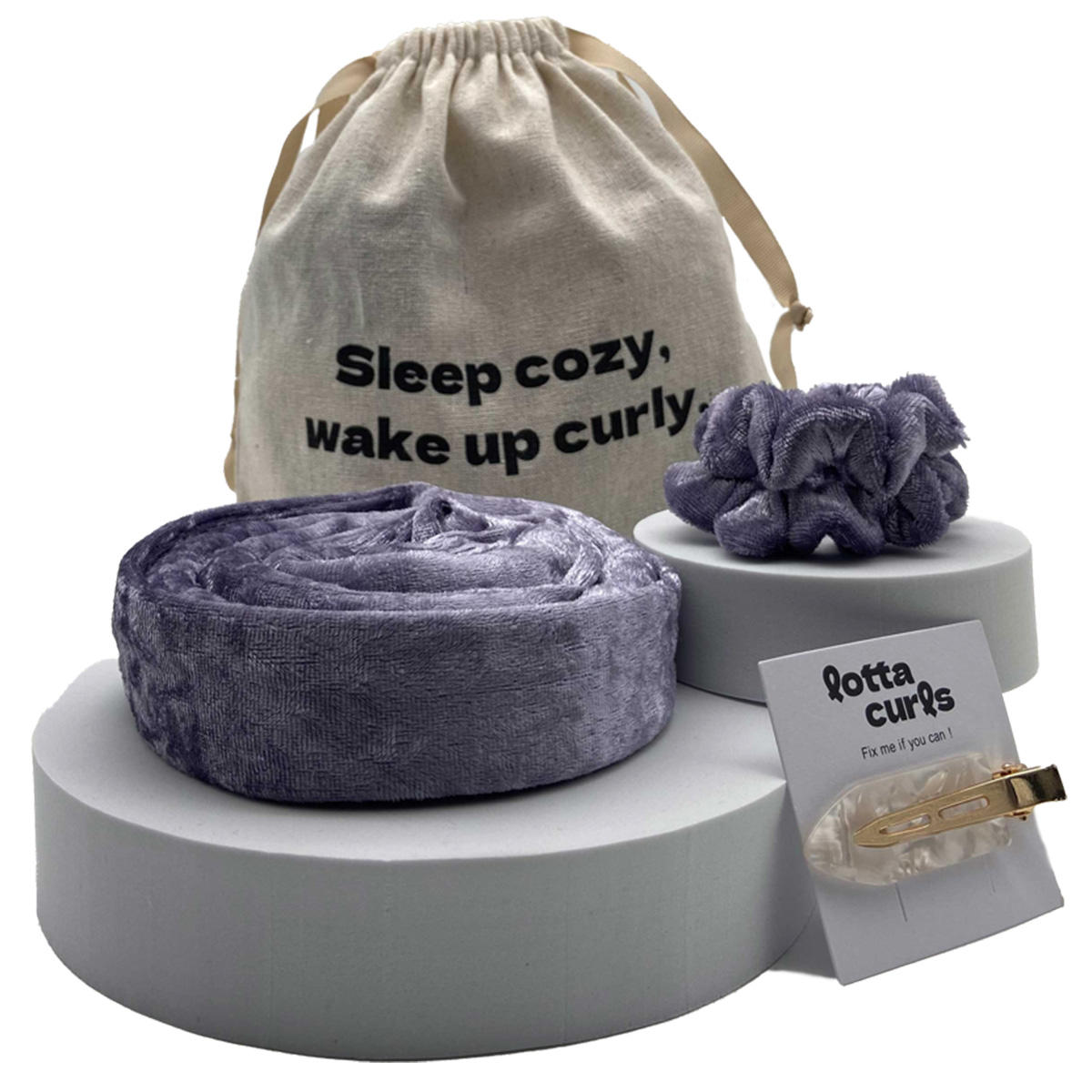 lotta curls Set de Rubans à Boucler Bright Violet