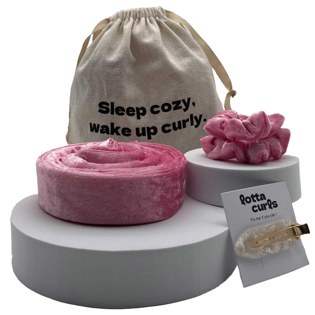 lotta curls Lockenband Set Cheeky Blush