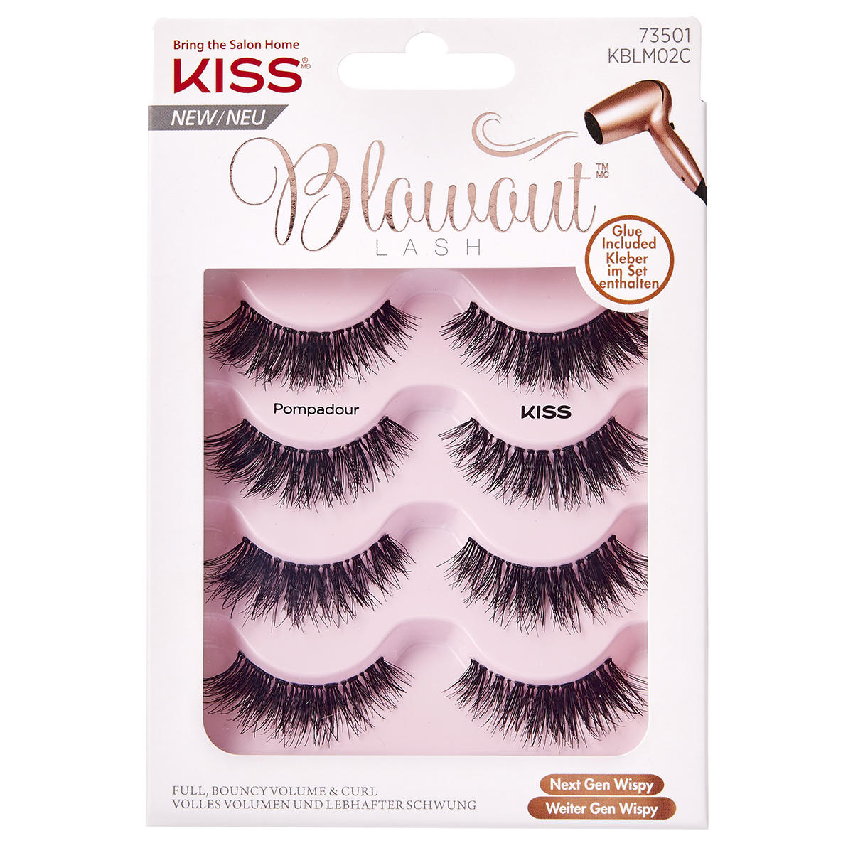 KISS Blowout Lash Multipack Pompadour