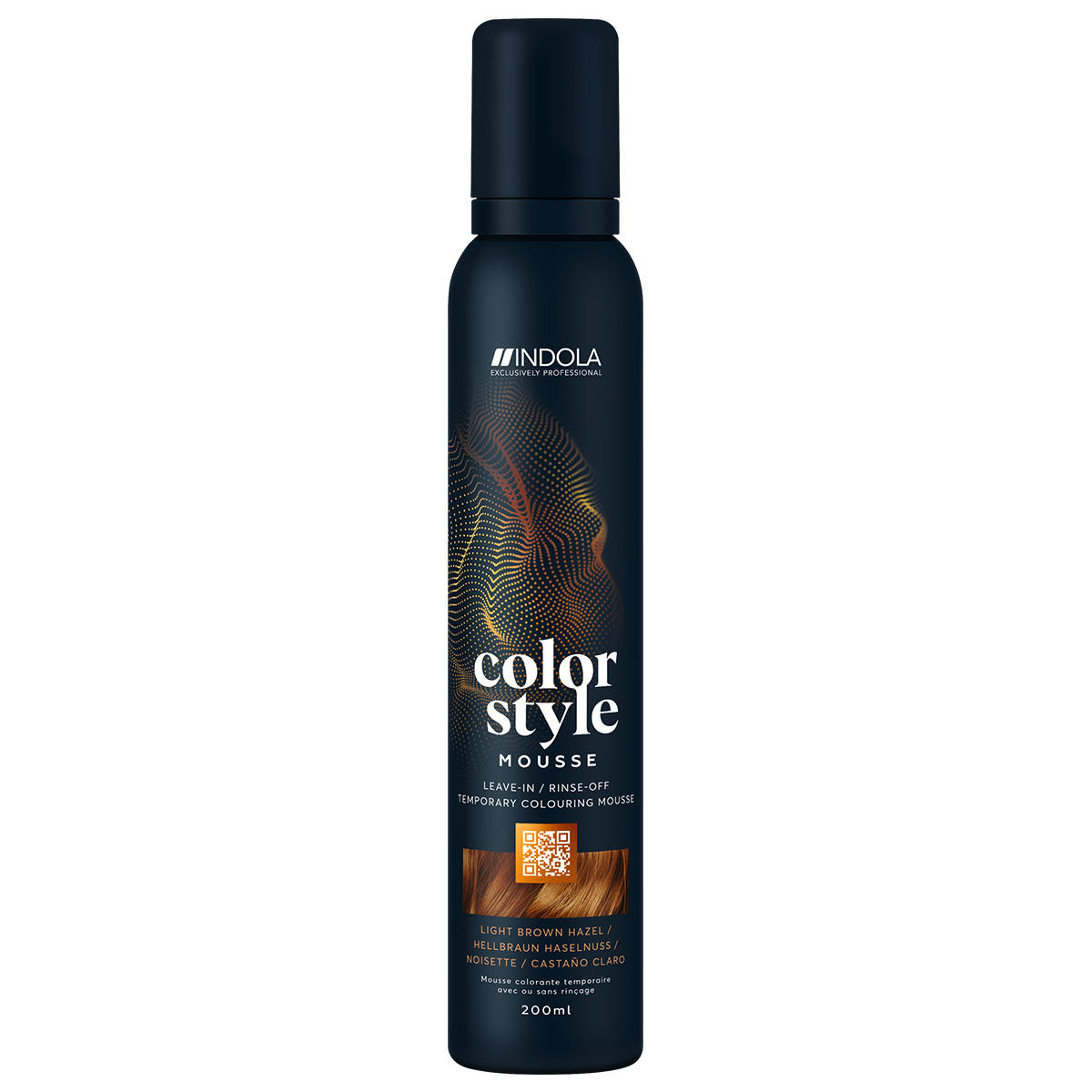 Indola Profession Color Style Mousse Lichtbruine hazelnoot 200 ml