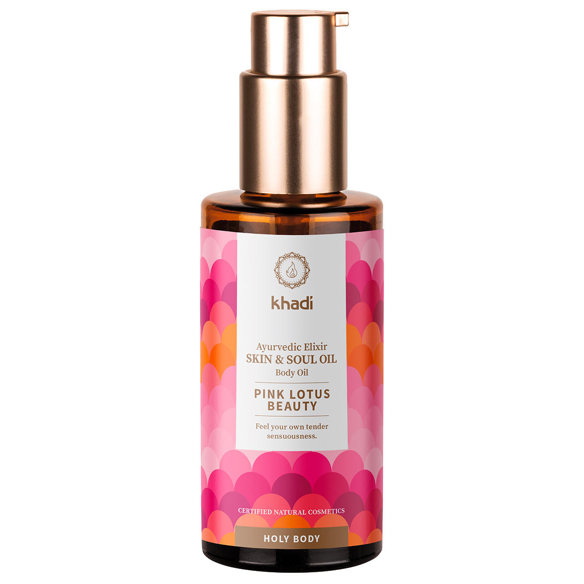khadi Holy Body Ayurvedic Elixir Skin & Soul Körperöl Pink Lotus Beauty 100 ml