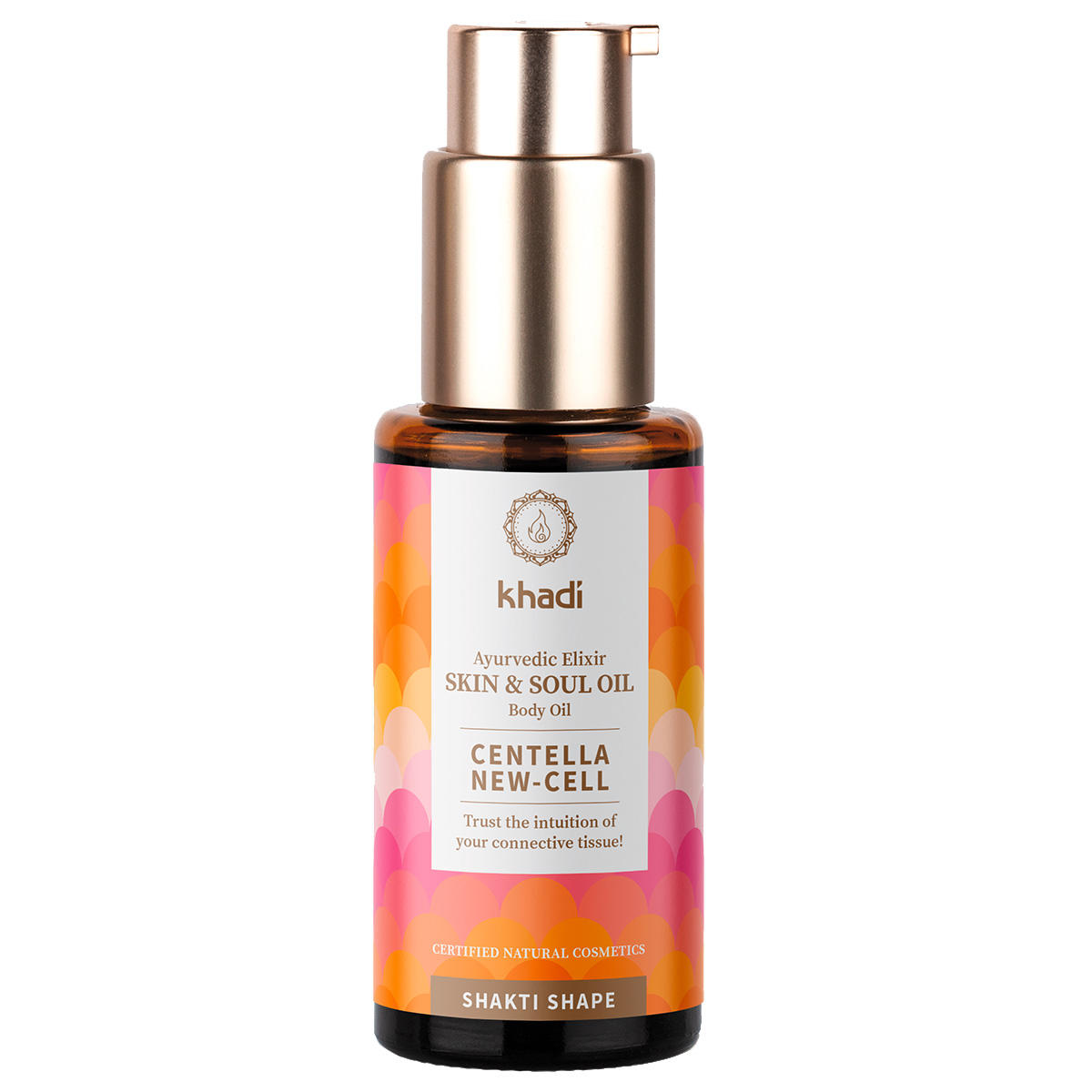 khadi Shakti Shape Ayurvedic Elixir Skin & Soul Körperöl Centella New-Cell 50 ml