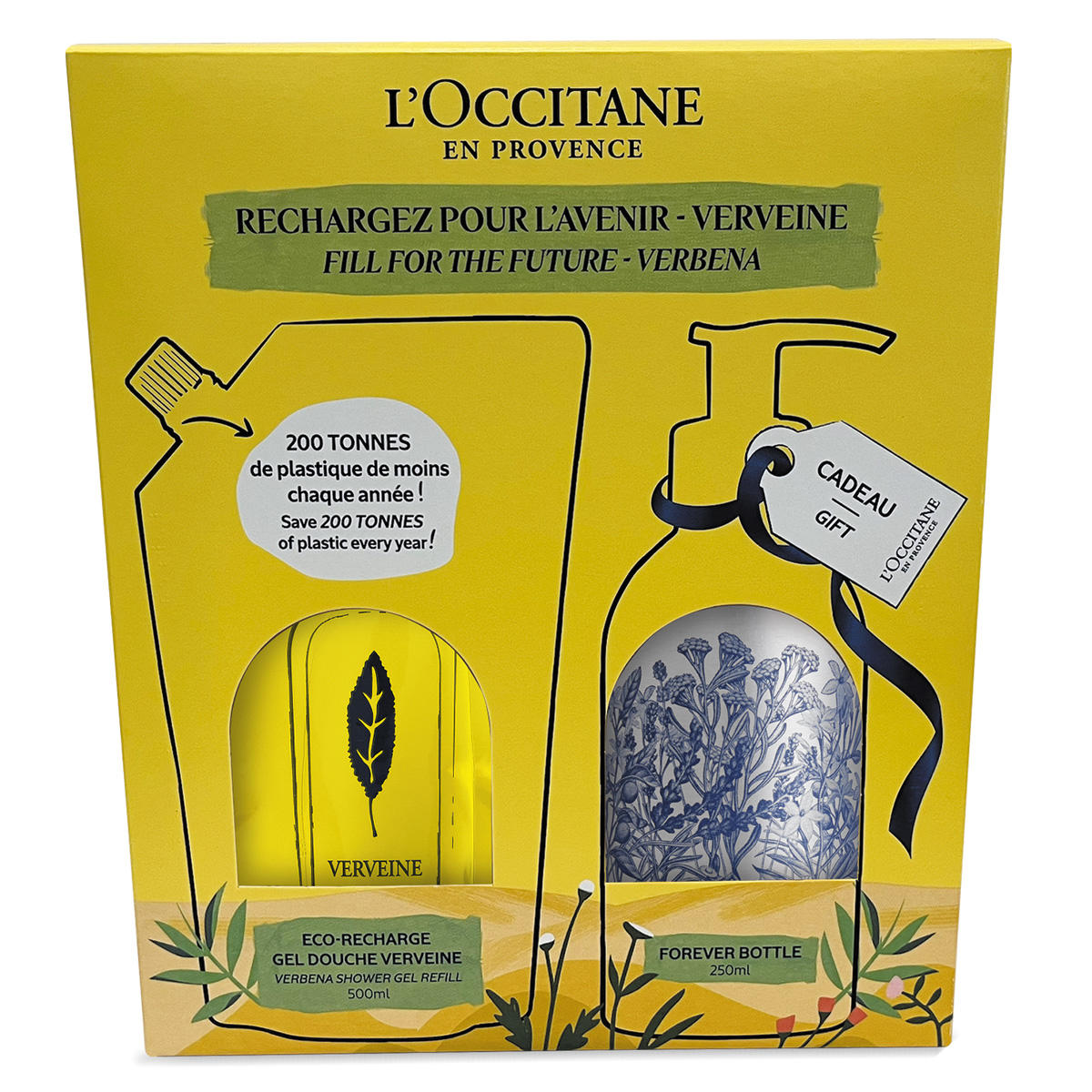 L'Occitane Verbene DUO ÉCO-RECHARGE GEL DOUCHE