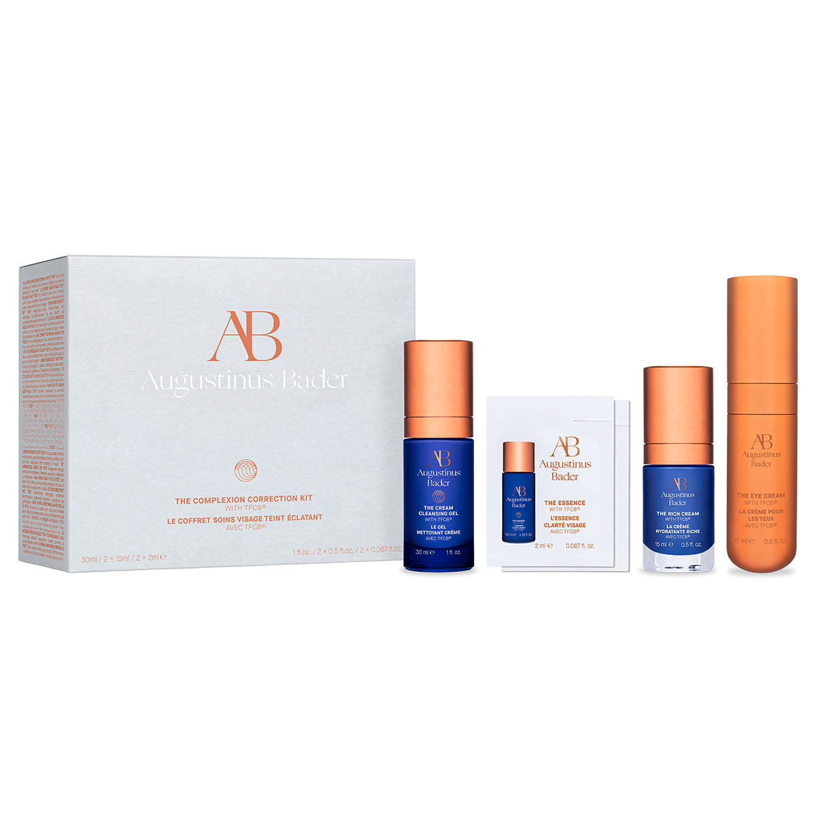 Augustinus Bader Le coffret soins visage teint éclatant 1 x 30 ml, 2 x 15 ml, 2 x 2 ml