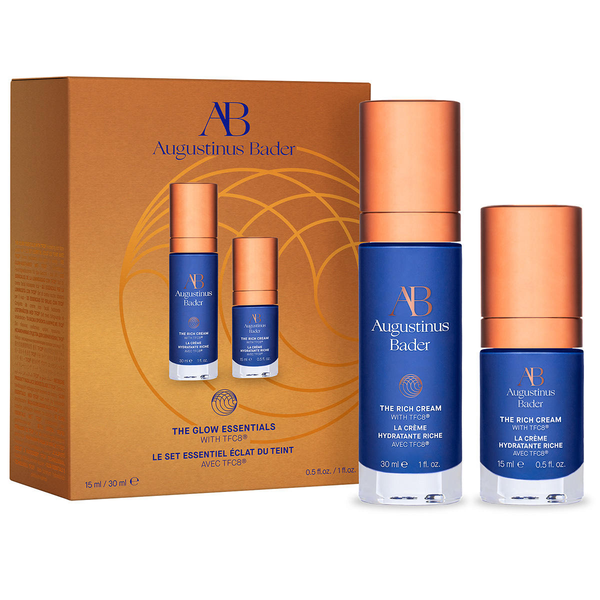 Augustinus Bader Gli elementi essenziali del bagliore 1 x 30 ml, 1 x 15 ml