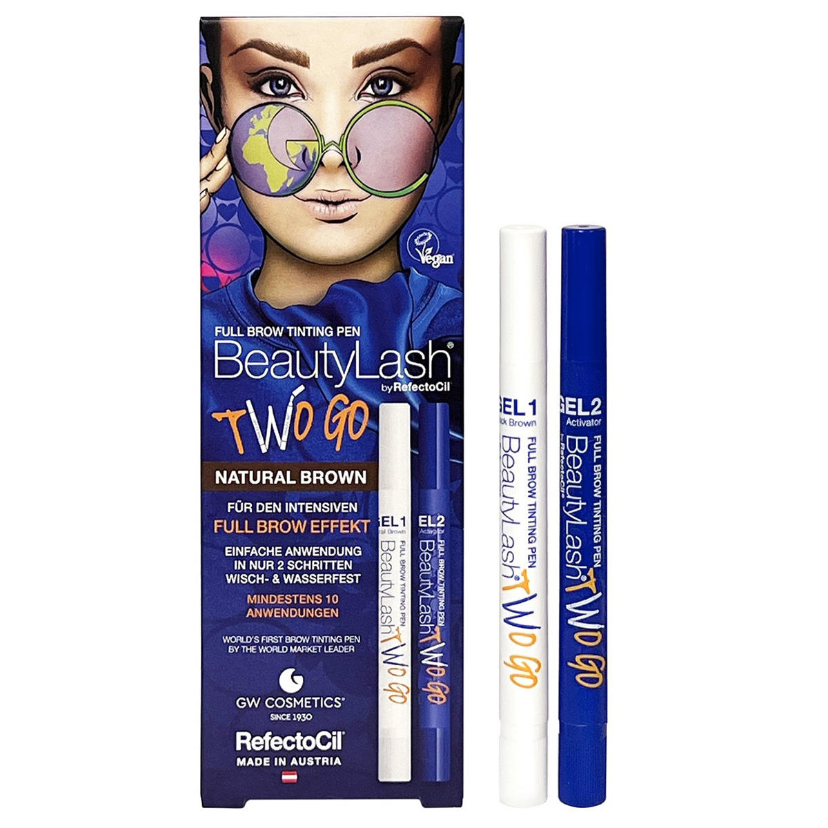 RefectoCil BeautyLash TWO GO Set Natural Brown